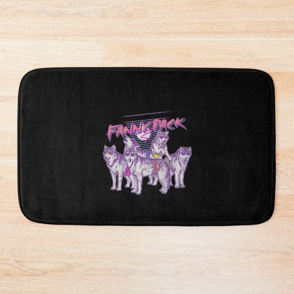 Item preview, Funny Retro 1980s Wolves Wearing Fanny Packs designed and sold by NoemiRiel.