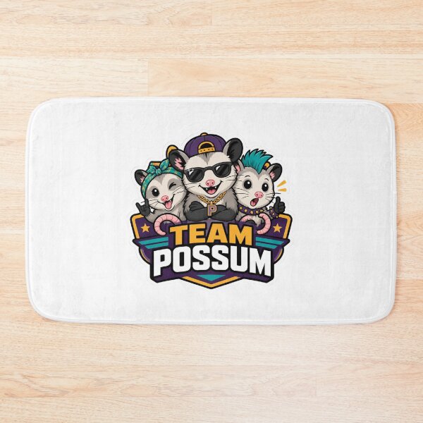 Item preview, Team Possum Cool Squad Funny Animal Gang designed and sold by Créative touche .
