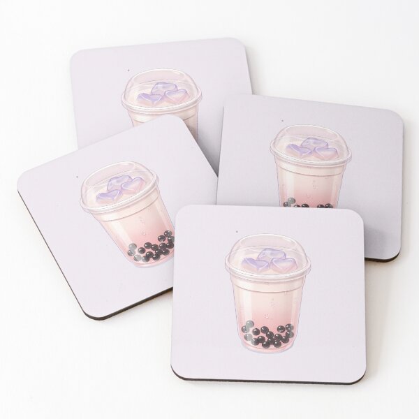 Item preview, Title: Cute Pink Bubble Tea Kawaii Aesthetic – Feminine Pastel Boba Milk Tea designed and sold by MarJul.