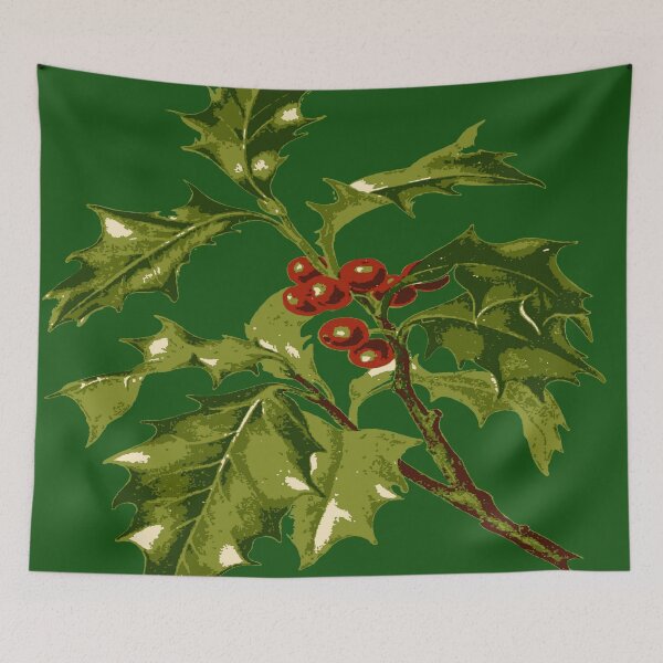 Item preview, Sprig of Holly Christmas Red Berry designed and sold by taiche.