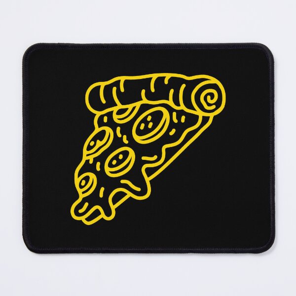 Item preview, Gold Doodle Pepperoni Pizza Slice Design designed and sold by pattern-archive.