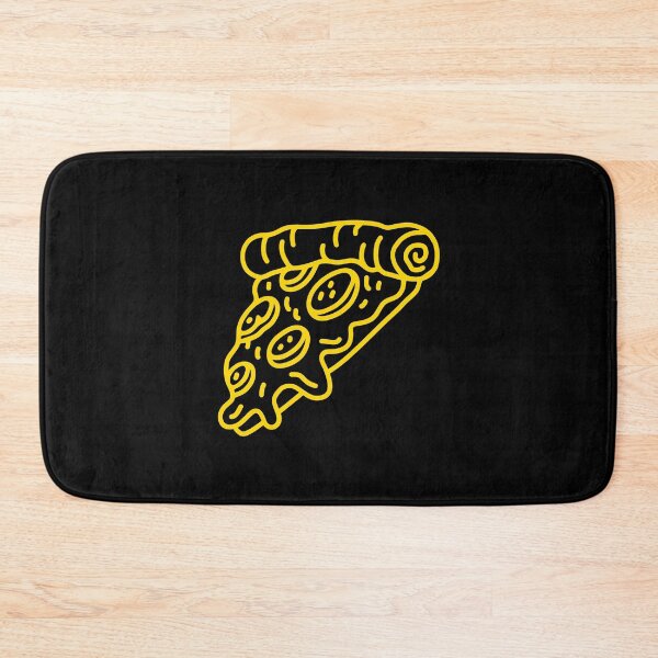 Item preview, Gold Doodle Pepperoni Pizza Slice Design designed and sold by pattern-archive.