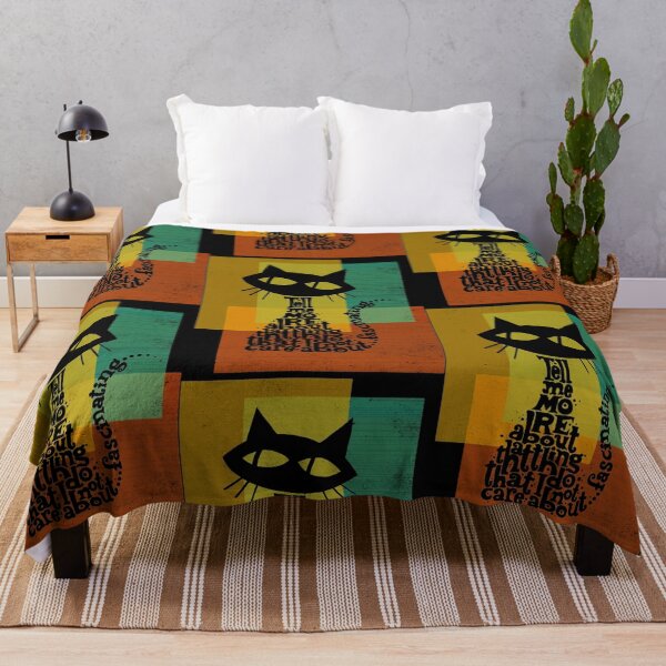 Item preview, Sarcastic Cat Silhouette Abstract Typography Art designed and sold by NoemiRiel.