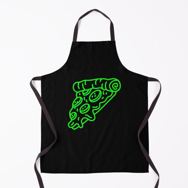 Item preview, Lime Doodle Pepperoni Pizza Slice Design designed and sold by pattern-archive.