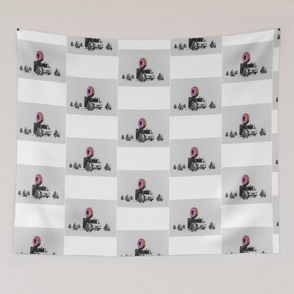 Item preview, Banksy Donuts Strawberry Art designed and sold by emmons-ulrike.