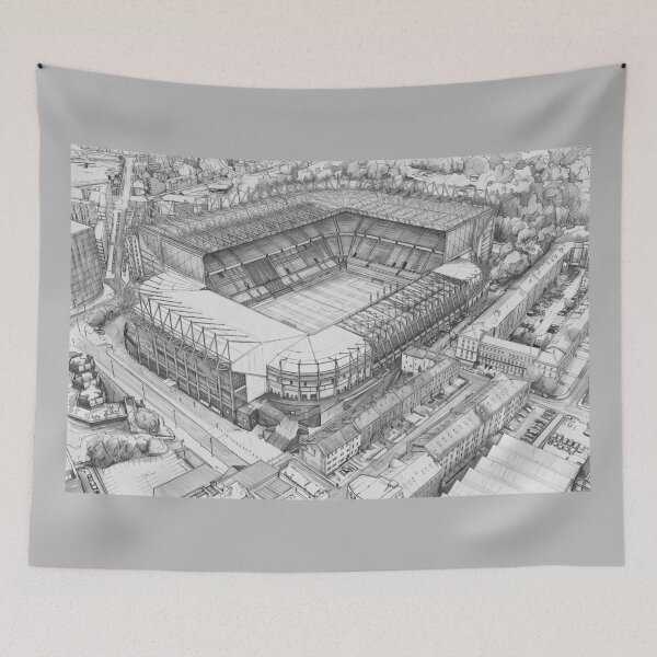 Item preview, St James' Park Newcastle Pencil Sketch designed and sold by ArtworkNorth.