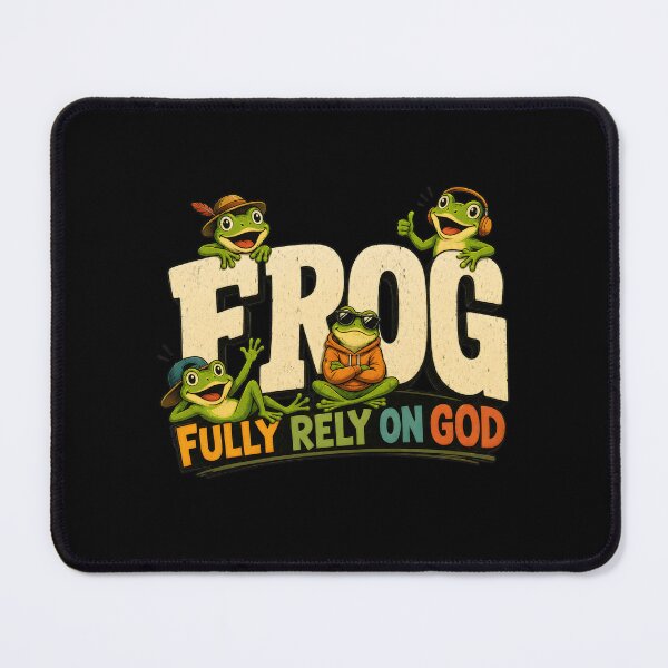 Item preview, Fully Rely On God Funny Frog Christian Faith Humor designed and sold by Aniverlia.