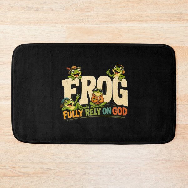 Item preview, Fully Rely On God Funny Frog Christian Faith Humor designed and sold by Aniverlia.