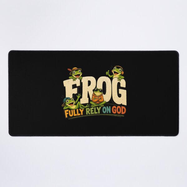 Item preview, Fully Rely On God Funny Frog Christian Faith Humor designed and sold by Aniverlia.