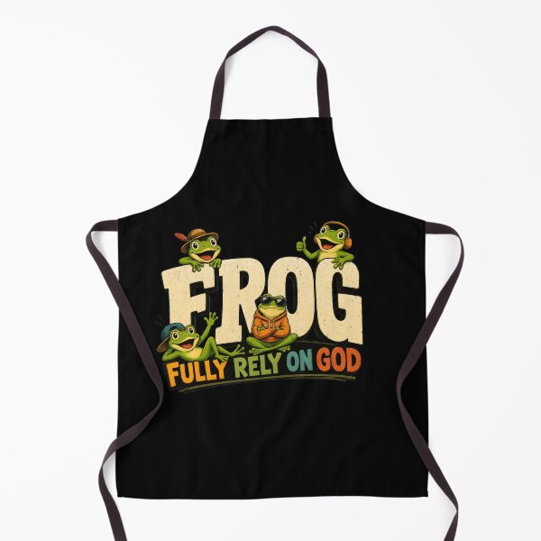 Item preview, Fully Rely On God Funny Frog Christian Faith Humor designed and sold by Aniverlia.