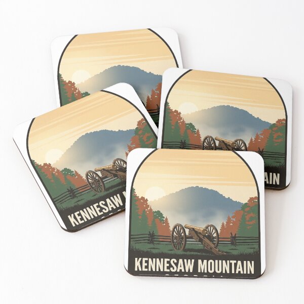 Item preview, Kennesaw Mountain Cannon Arched Badge Sticker designed and sold by DetourDgn.