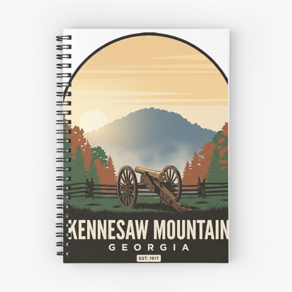 Item preview, Kennesaw Mountain Cannon Arched Badge Sticker designed and sold by DetourDgn.
