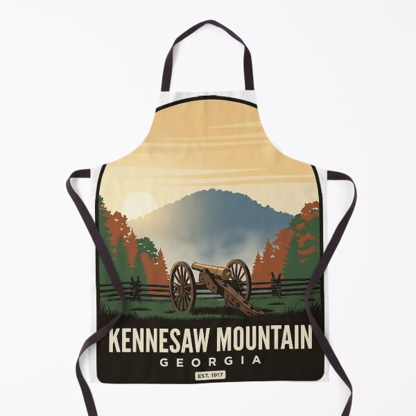 Item preview, Kennesaw Mountain Cannon Arched Badge Sticker designed and sold by DetourDgn.