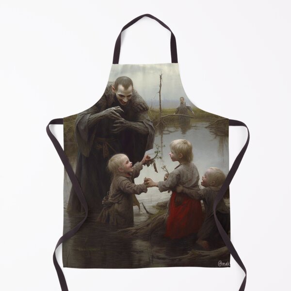 Item preview, Children playing in a river with a witch doctor designed and sold by Mente Creativa.