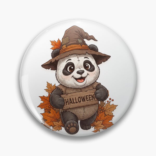 Item preview, Cute Spooky Halloween Panda Wizard Autumn Leaves designed and sold by EnginerdStudio.