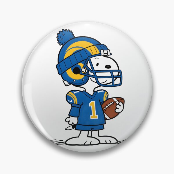 Item preview, Snoopy Football Player Los Angeles Rams designed and sold by Kech-Stoore.