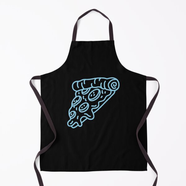 Item preview, Sky Blue Doodle Pepperoni Pizza Slice Design designed and sold by pattern-archive.