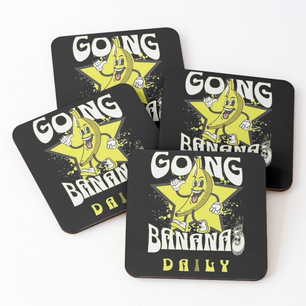 Item preview, Funny Going Bananas Daily Yellow Star Cartoon designed and sold by NoemiRiel.
