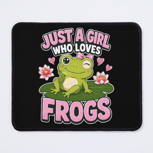 Item preview, Just A Girl Who Loves Frogs Cute Pink Frog Lover designed and sold by Aniverlia.