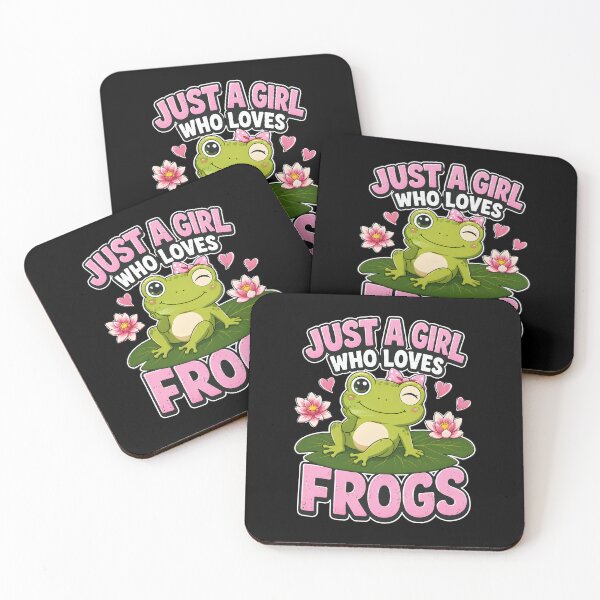 Item preview, Just A Girl Who Loves Frogs Cute Pink Frog Lover designed and sold by Aniverlia.