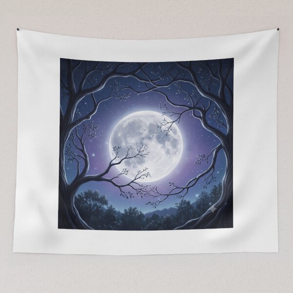Item preview, Moon Through the Branches designed and sold by NSUniverse.