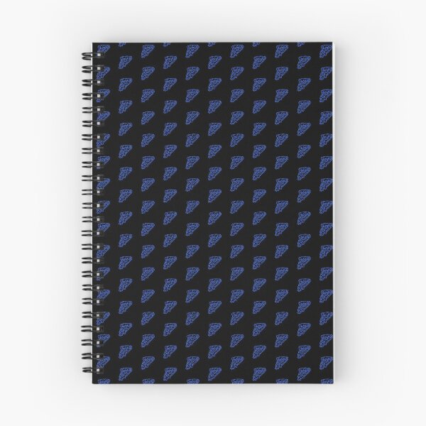 Item preview, Royal Blue Doodle Pepperoni Pizza Slice Design designed and sold by pattern-archive.