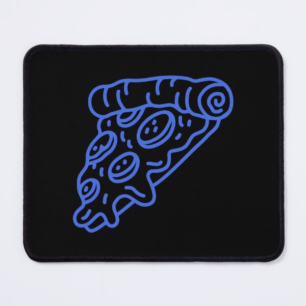 Item preview, Royal Blue Doodle Pepperoni Pizza Slice Design designed and sold by pattern-archive.