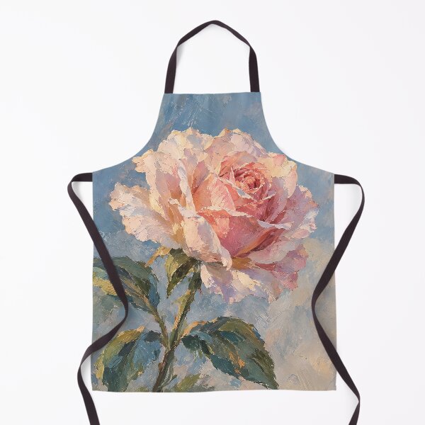 Item preview, Impressionist Pink Rose Oil Painting designed and sold by Rahma-yehia23.