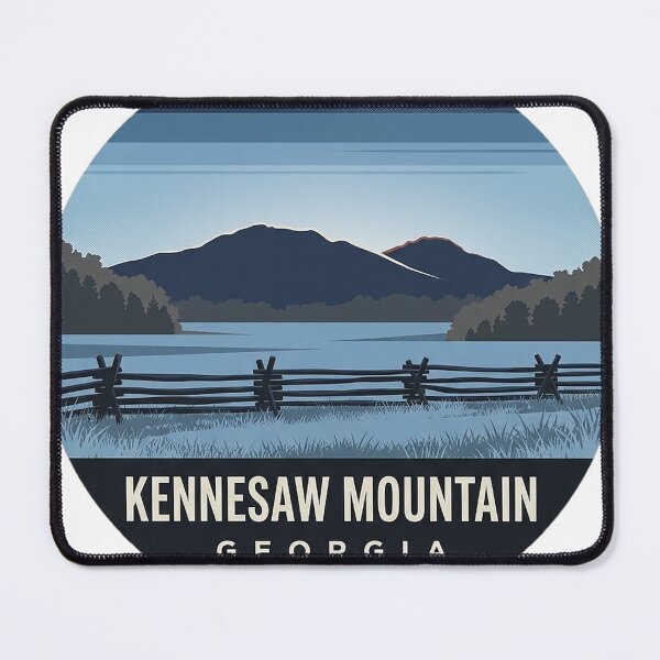 Item preview, Kennesaw Mountain Twin Peaks Blue Hour Badge Sticker designed and sold by DetourDgn.