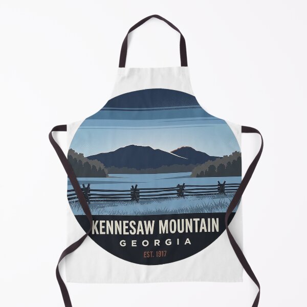 Item preview, Kennesaw Mountain Twin Peaks Blue Hour Badge Sticker designed and sold by DetourDgn.