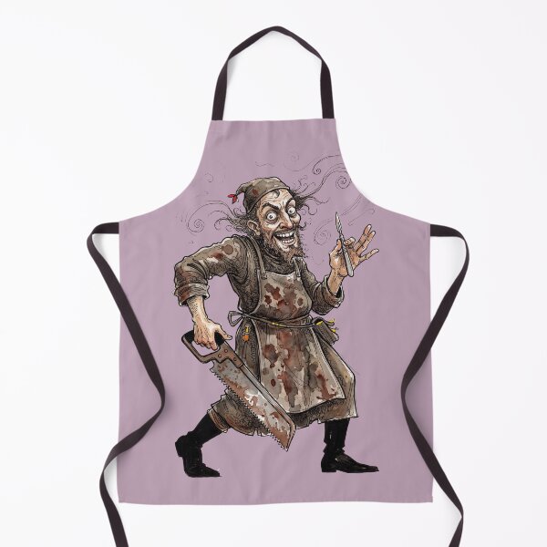 Item preview, The 300% Mortality Rate: Mad Victorian Barber Surgeon Art Print designed and sold by FreiherrPK.