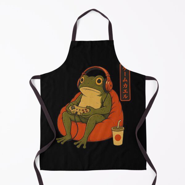 Item preview, Funny Frog Gamer Playing Video Games Japanese Gaming designed and sold by Aniverlia.