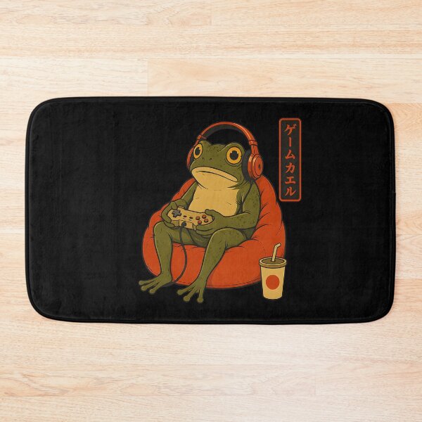 Item preview, Funny Frog Gamer Playing Video Games Japanese Gaming designed and sold by Aniverlia.
