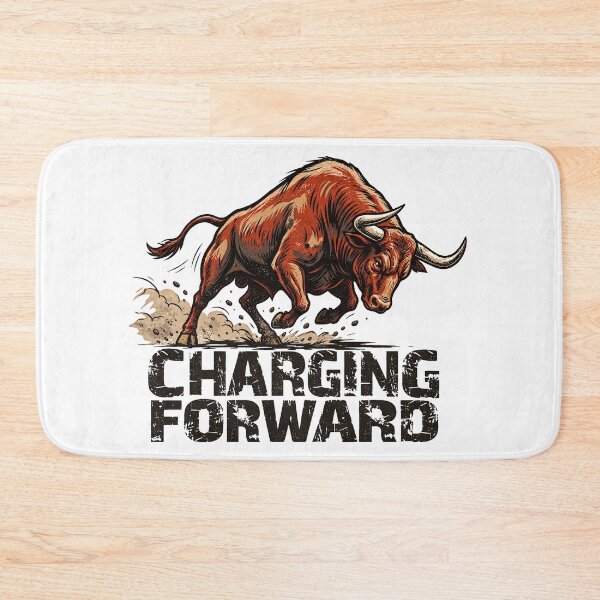 Item preview, Charging Bull Strength Moving Forward designed and sold by tollaru.
