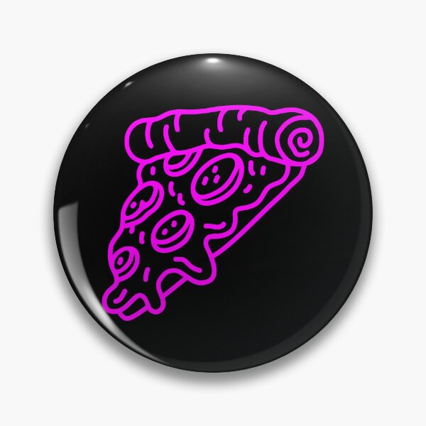 Item preview, Magenta Doodle Pepperoni Pizza Slice Design designed and sold by pattern-archive.
