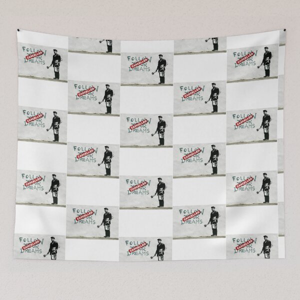 Item preview, Banksy Follow Your Dreams Cancelled designed and sold by emmons-ulrike.