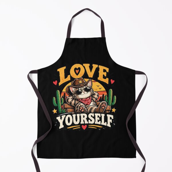 Item preview, Love Yourself Cowboy Cat T-Shirt – Cute Self Love Western Cat Graphic Tee designed and sold by Artimax-Studio.