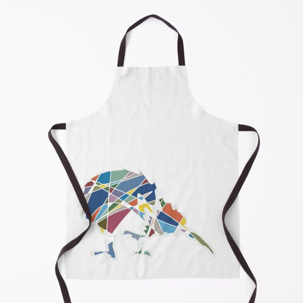 Item preview, Blue & Orange Kiwi Bird No. 4 - Minimalist New Zealand Bird Art designed and sold by iampaulmorris.