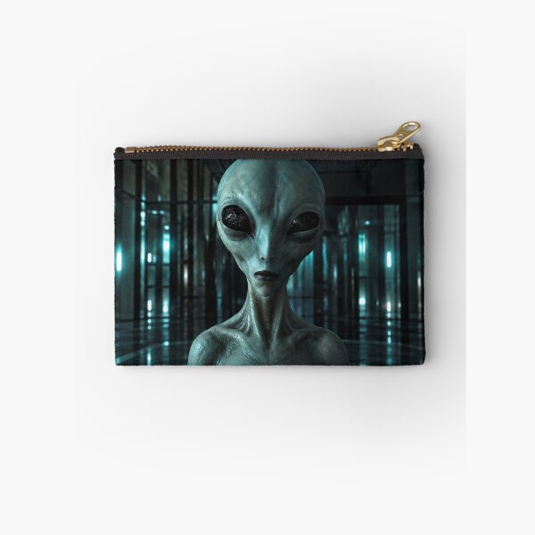 Item preview, Mysterious Gray Alien — Dark Cinematic Sci-Fi Portrait designed and sold by ZYVARENNE.