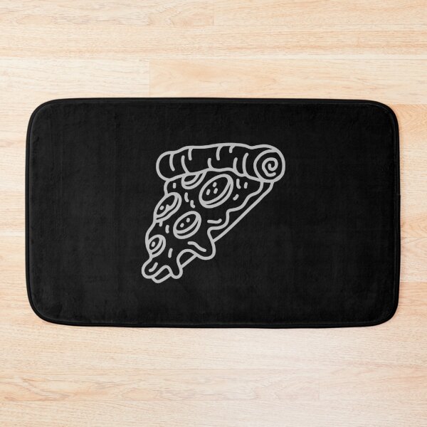 Item preview, Silver Doodle Pepperoni Pizza Slice Design designed and sold by pattern-archive.