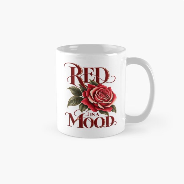 Item preview, Red Is a Mood Vintage Rose Graphic designed and sold by IRYNASHOP.