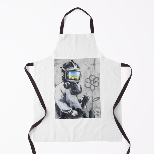 Item preview, Banksy Gas Mask Boy Art designed and sold by emmons-ulrike.