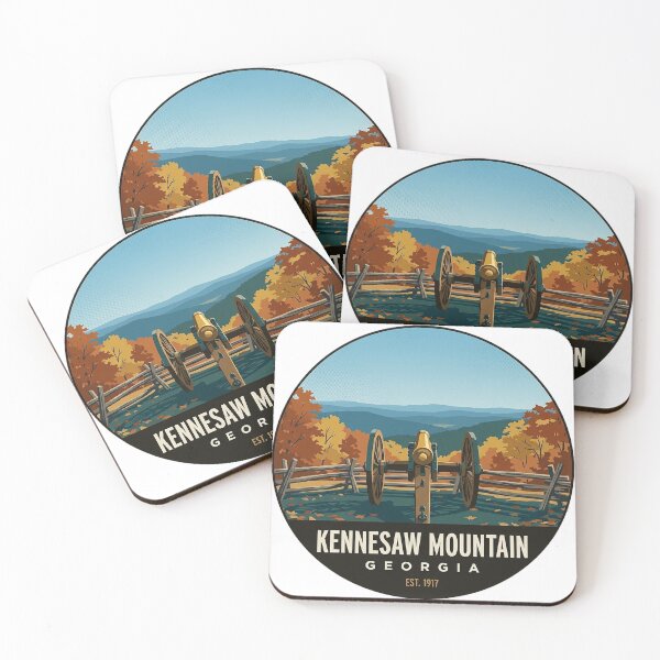 Item preview, Kennesaw Mountain Cannon Autumn Circle Badge Sticker designed and sold by DetourDgn.