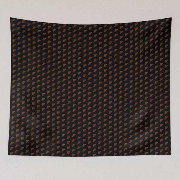 Item preview, Orange Doodle Pepperoni Pizza Slice Design designed and sold by pattern-archive.