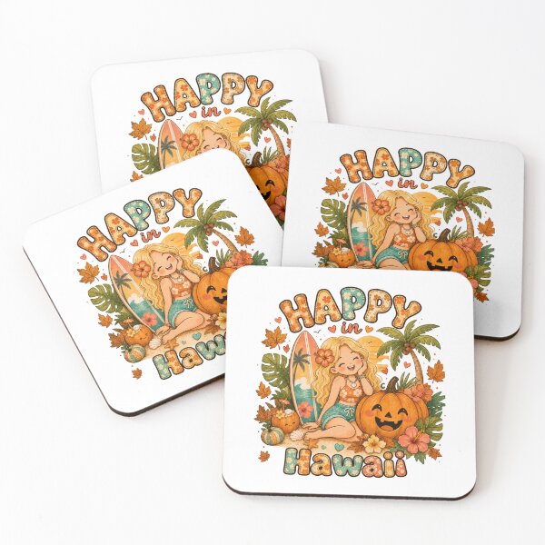 Item preview, Cute Hawaii Fall Pumpkin Surfboard Aloha Beach Aesthetic designed and sold by TheChalkyFox.
