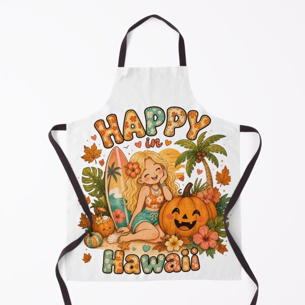 Item preview, Cute Hawaii Fall Pumpkin Surfboard Aloha Beach Aesthetic designed and sold by TheChalkyFox.
