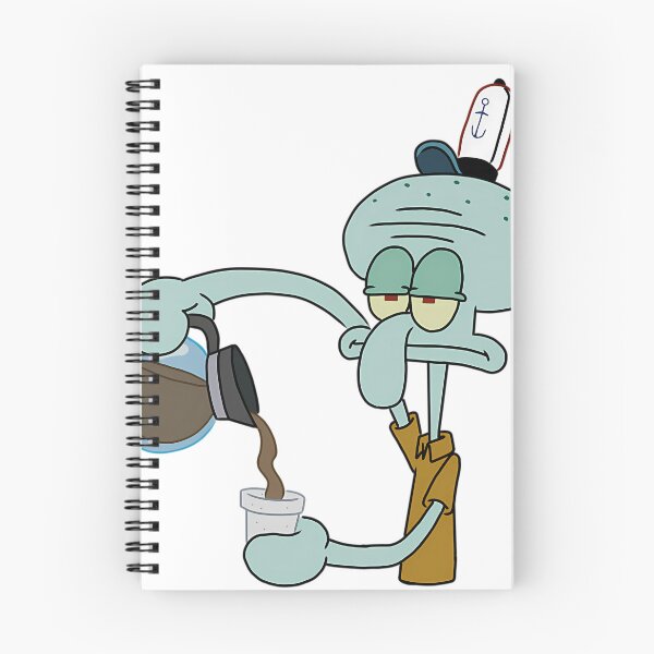Item preview, Squidward Pouring Coffee Morning Mood  designed and sold by virelleelowen98.
