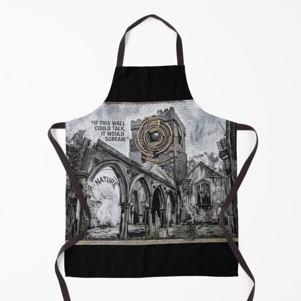 Item preview, Heptonstall Church Ruins Urban Graffiti Mural designed and sold by ArtworkNorth.