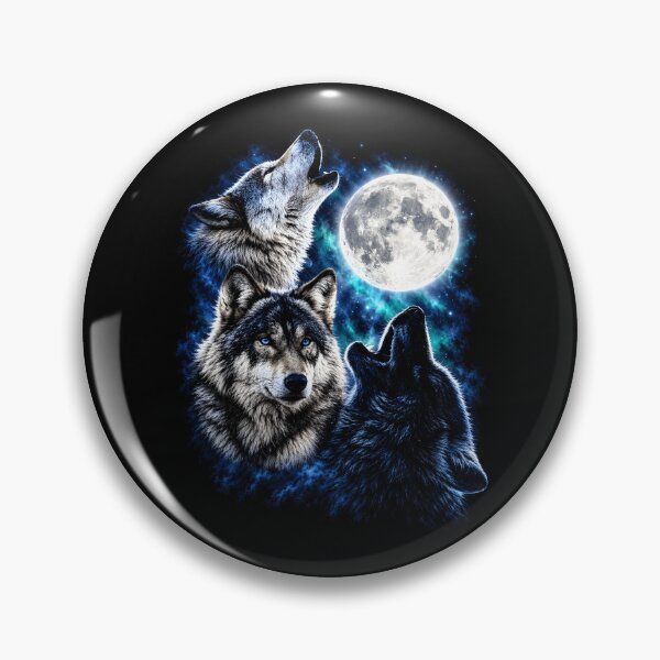Item preview, Howling Wolves Vintage 90s Graphic designed and sold by DigitalArtPaper001.