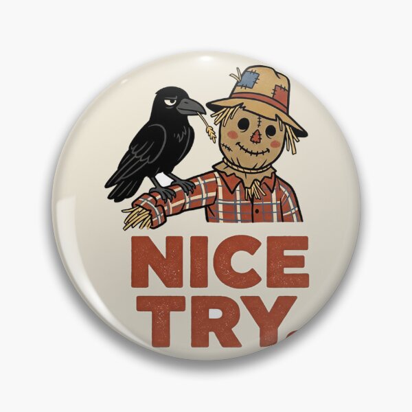 Item preview, Nice Try American Crow Scarecrow Funny Bird Art designed and sold by shifumart.